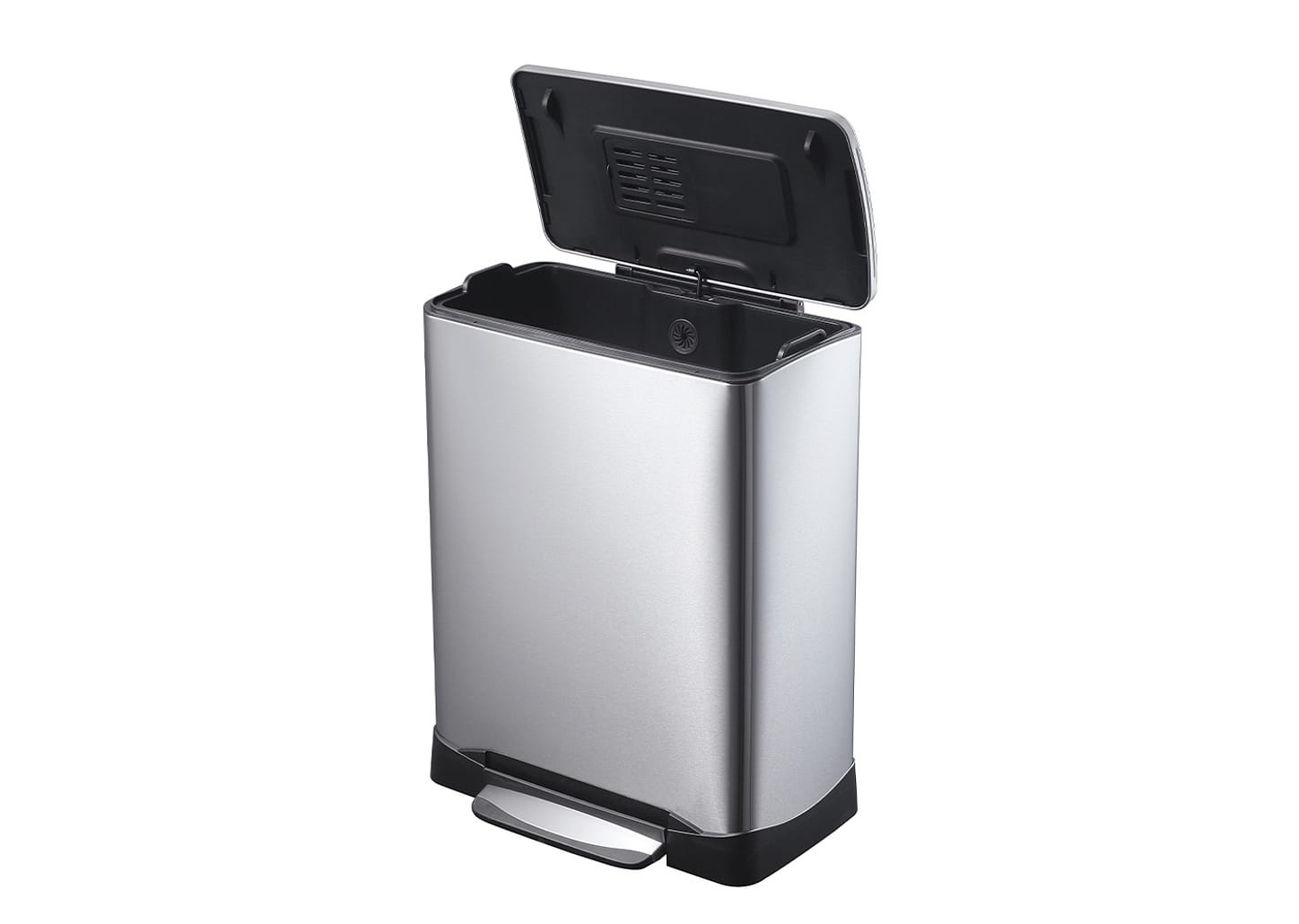 Lixeira Com Pedal De Aço Inox E-cube 50l