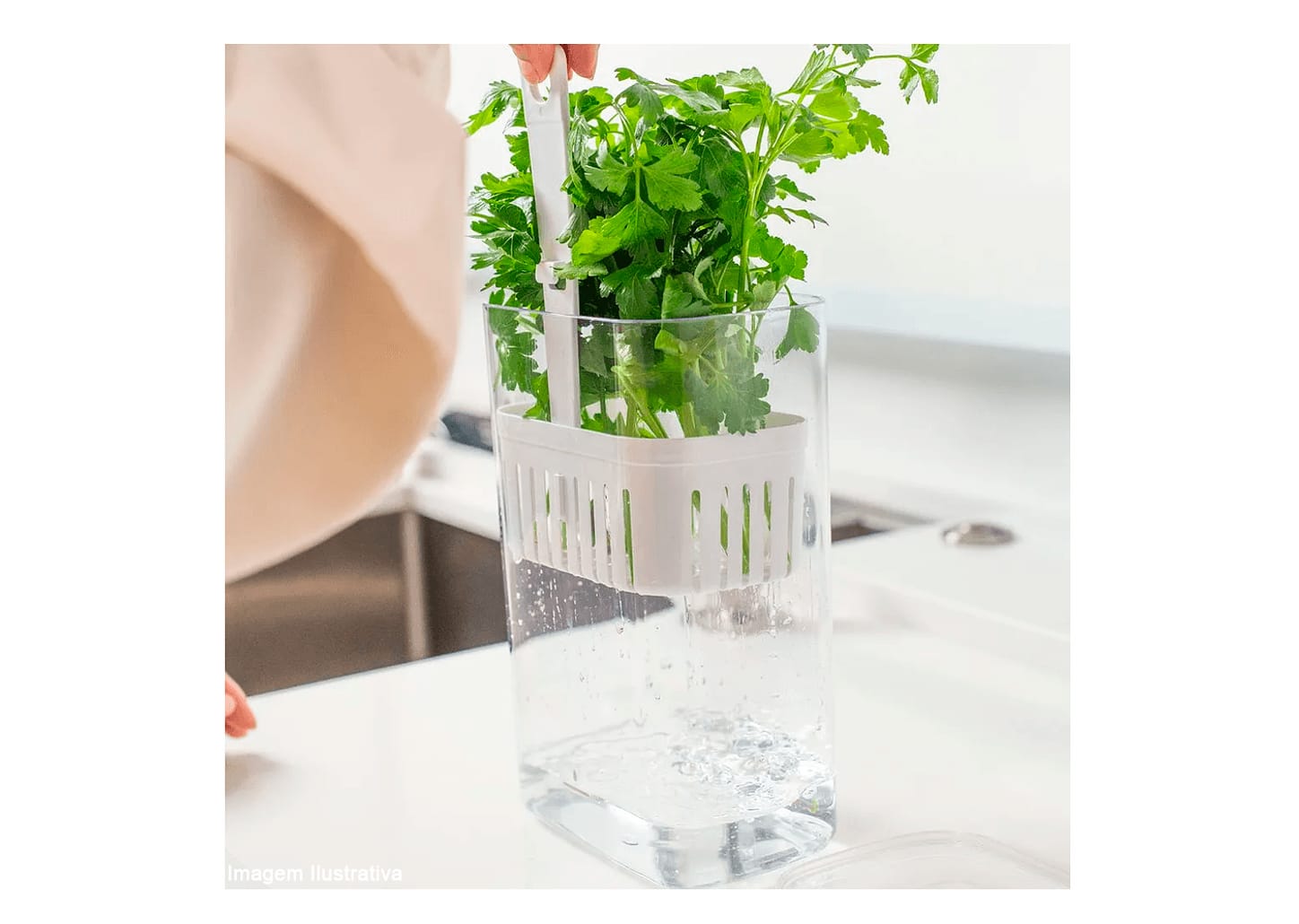 Organizador De Temperos Ou Clear Fresh 14x10x22cm 2,3l