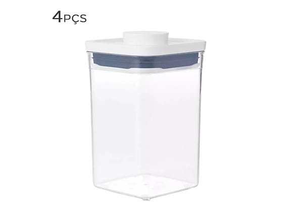 Pote Hermético De Acrílico Pop Oxo 1l 4pçs