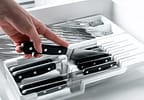 Organizador De Facas E Talheres Ou Clear Branco 37,5x30x5,6cm