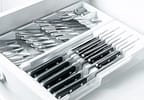 Organizador De Facas E Talheres Ou Clear Branco 37,5x30x5,6cm