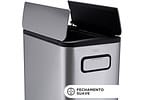 Lixeira De Aço Inox Ecofly 45l
