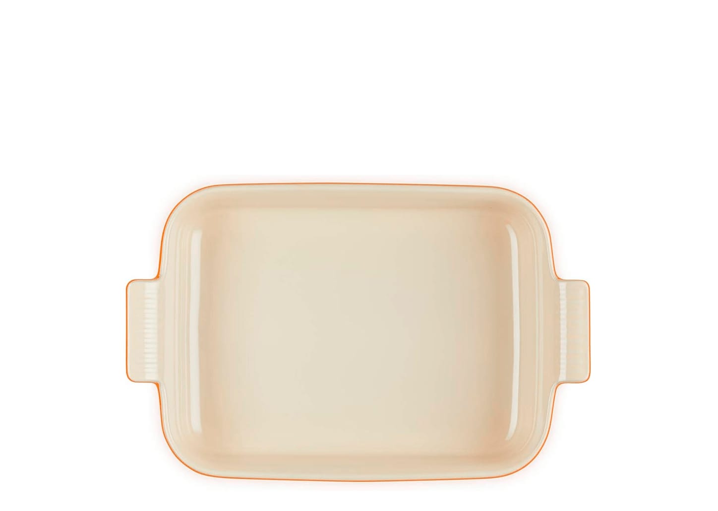 Travessa Refratária De Cerâmica Le Creuset Heritage Laranja 19x15x8cm