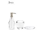 Conjunto Para Banheiro De Acrílico Umbra Droplet 3pçs