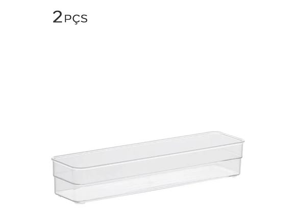 Organizador De Acrílico 30x7,5x5,2cm 2pçs