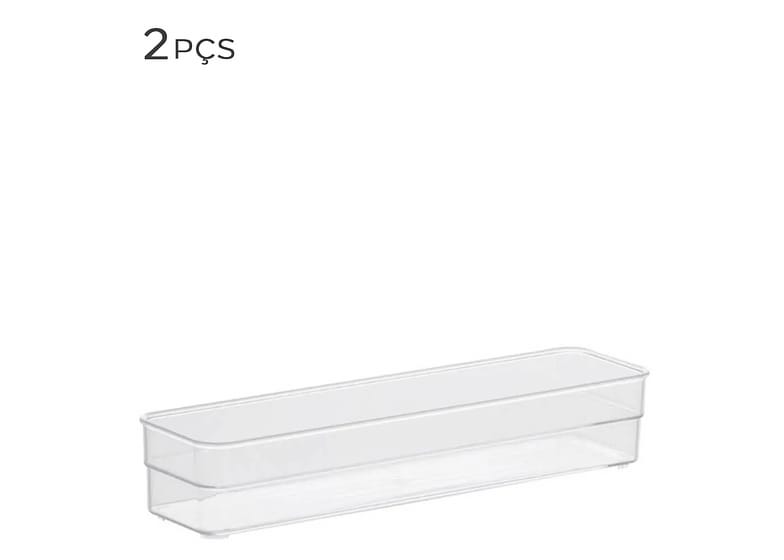 Organizador De Acrílico 30x7,5x5,2cm 2pçs