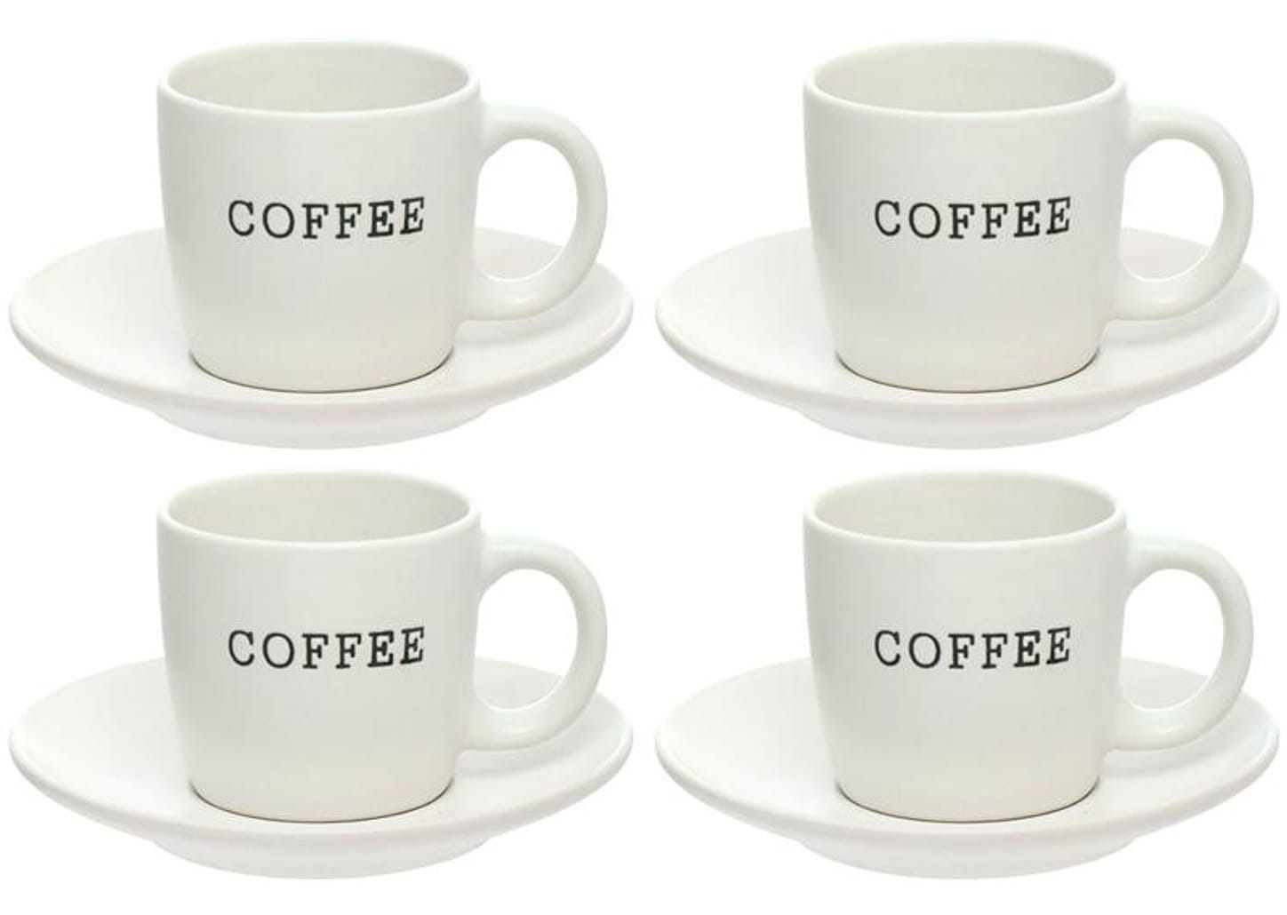 Jogo de Xícaras de Café 130ml Coffee Hauskraft Cremona 4 Peças