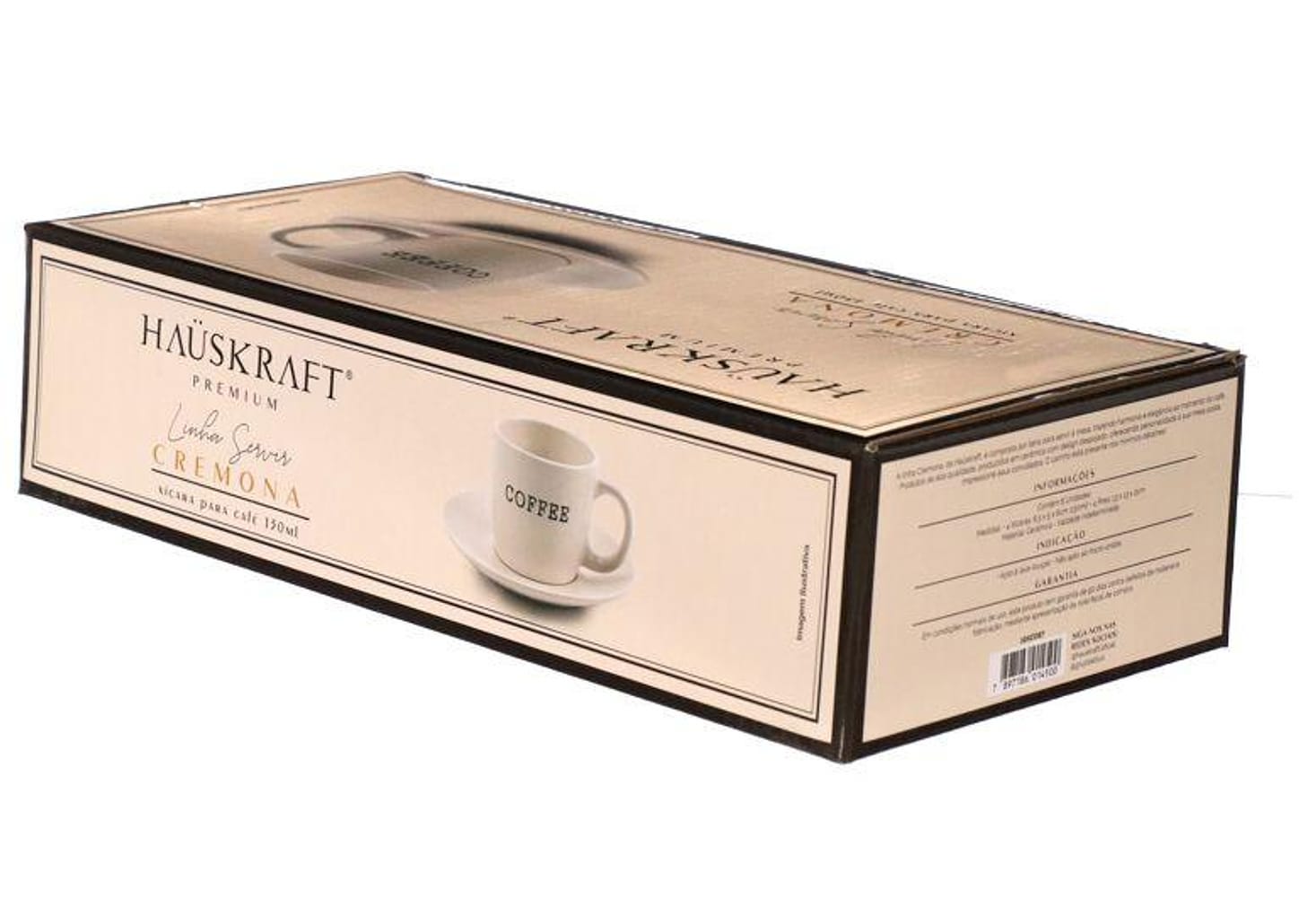 Jogo de Xícaras de Café 130ml Coffee Hauskraft Cremona 4 Peças