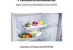 Geladeira/Refrigerador LG Frost Free Inox Duplex Branca 375L GN-B372PQW