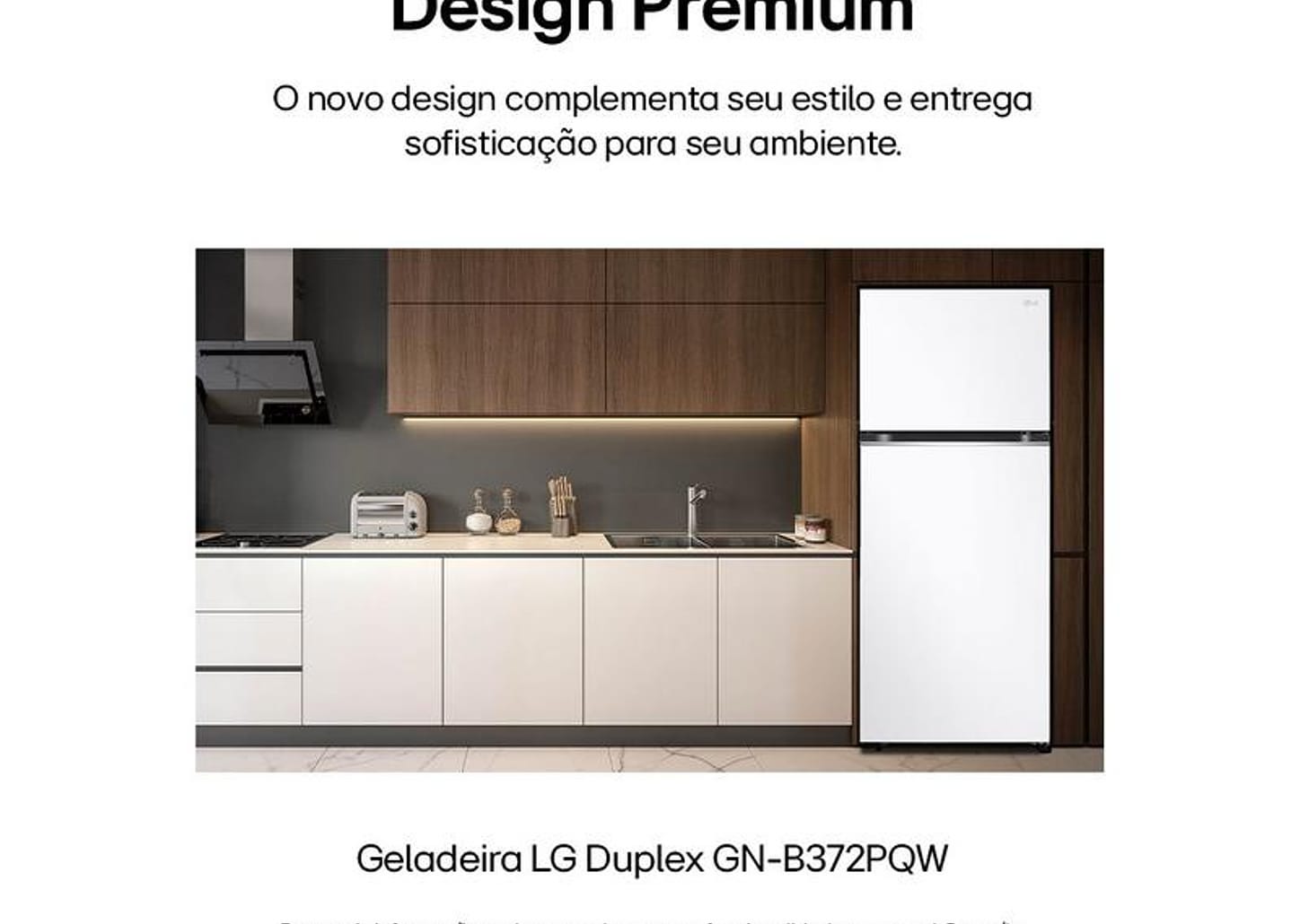 Geladeira/Refrigerador LG Frost Free Inox Duplex Branca 375L GN-B372PQW