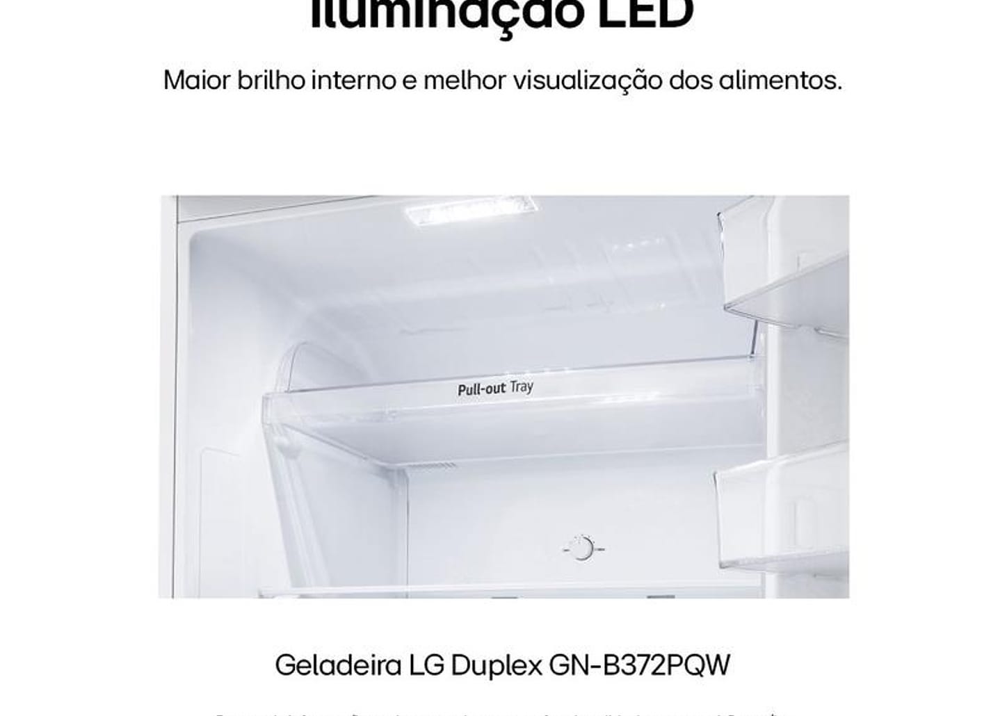 Geladeira/Refrigerador LG Frost Free Inox Duplex Branca 375L GN-B372PQW