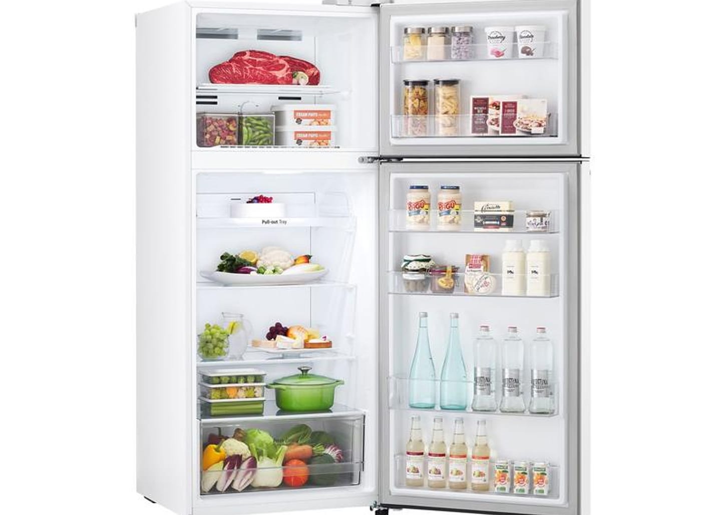 Geladeira/Refrigerador LG Frost Free Inox Duplex Branca 375L GN-B372PQW