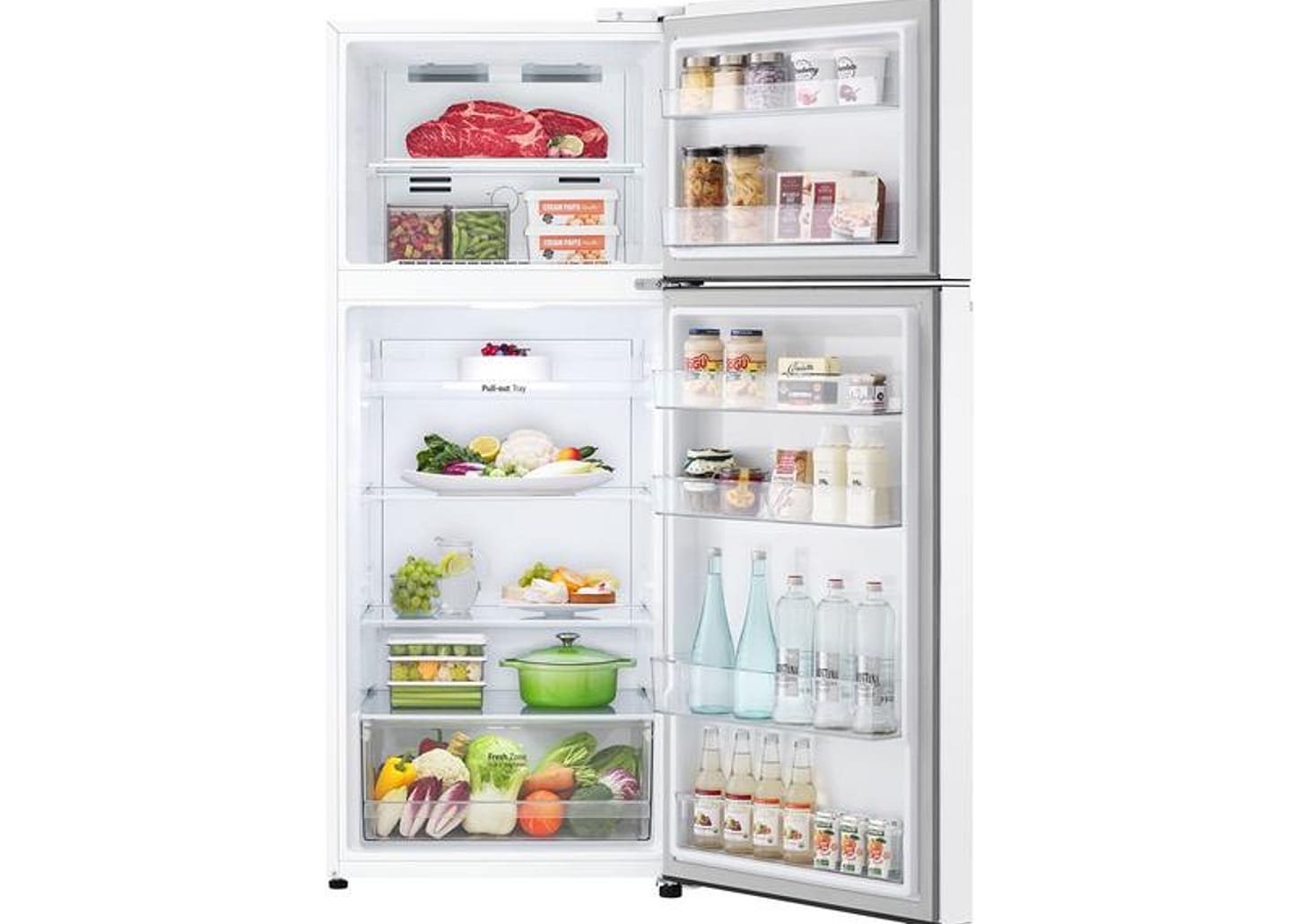 Geladeira/Refrigerador LG Frost Free Inox Duplex Branca 375L GN-B372PQW