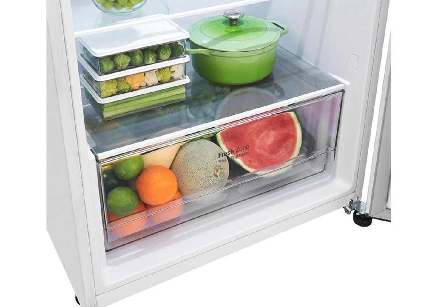 Geladeira/Refrigerador LG Frost Free Inox Duplex Branca 375L GN-B372PQW