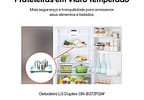 Geladeira/Refrigerador LG Frost Free Inox Duplex Branca 375L GN-B372PQW
