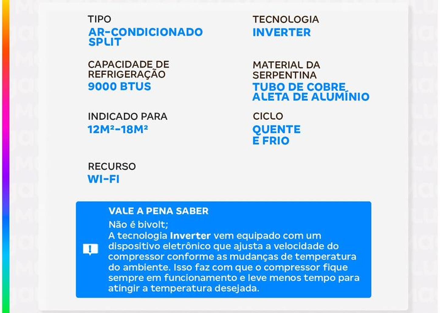 Ar-condicionado Split 9.000 BTUs Gree Inverter Quente e Frio GWH09ATB-D6DNA1A