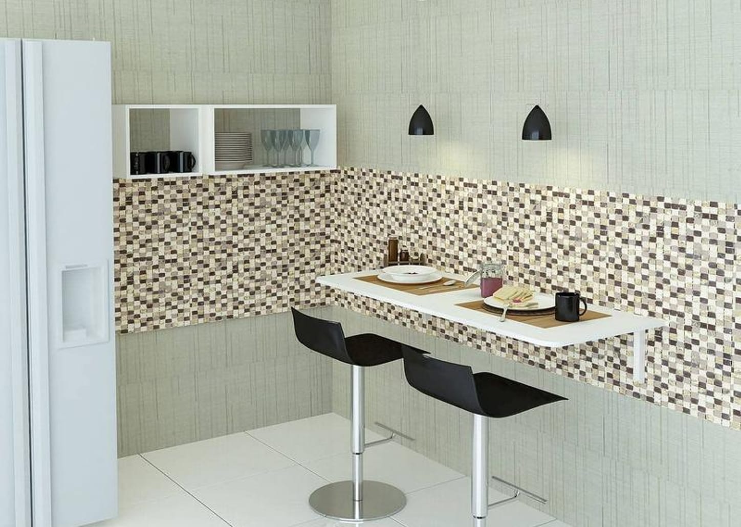 Mesa Dobrável de Parede Multivisão Decore MDS10050BR