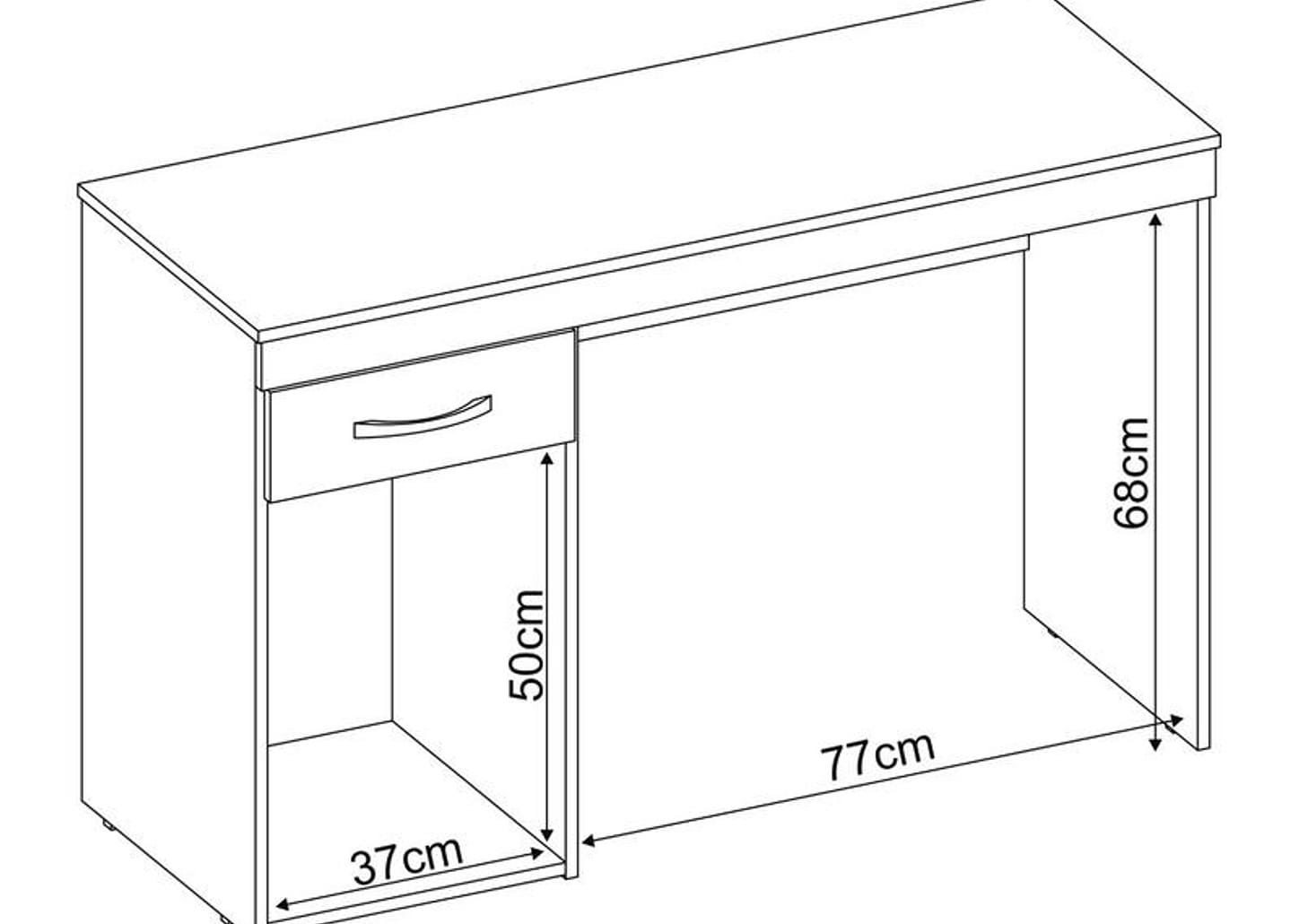 Escrivaninha 1 Gaveta 1 Porta Demóbile Vitória