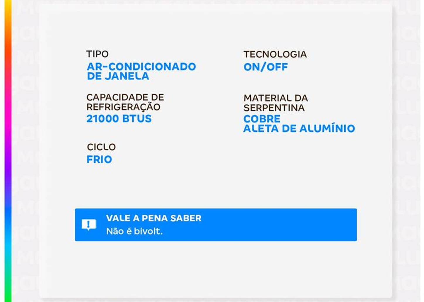 Ar-condicionado Janela 21.000 BTUs Gree Frio GJC21BM-D3NMND2A