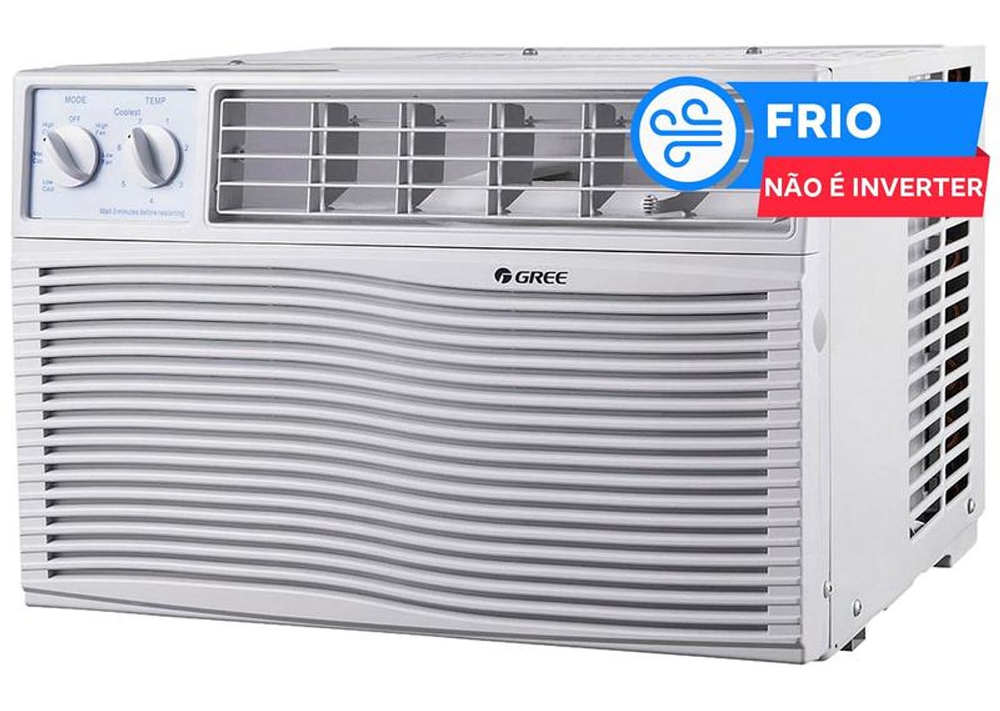 Ar-condicionado Janela 21.000 BTUs Gree Frio GJC21BM-D3NMND2A