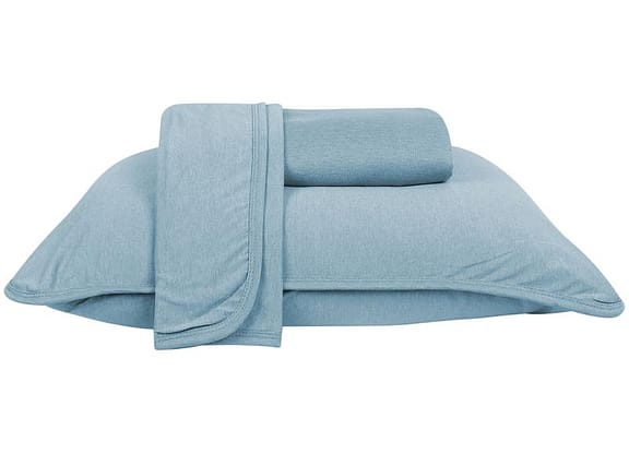 Jogo de Cama Queen Atlântica Mescla Urban Azul Lua 3 Peças