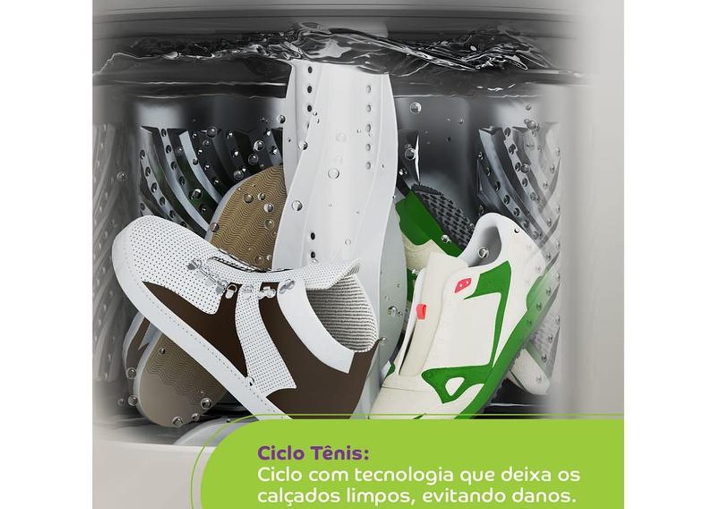 Lavadora de Roupas Consul 13kg Cesto Inox 12 Programas de Lavagem Branca CWN13AB