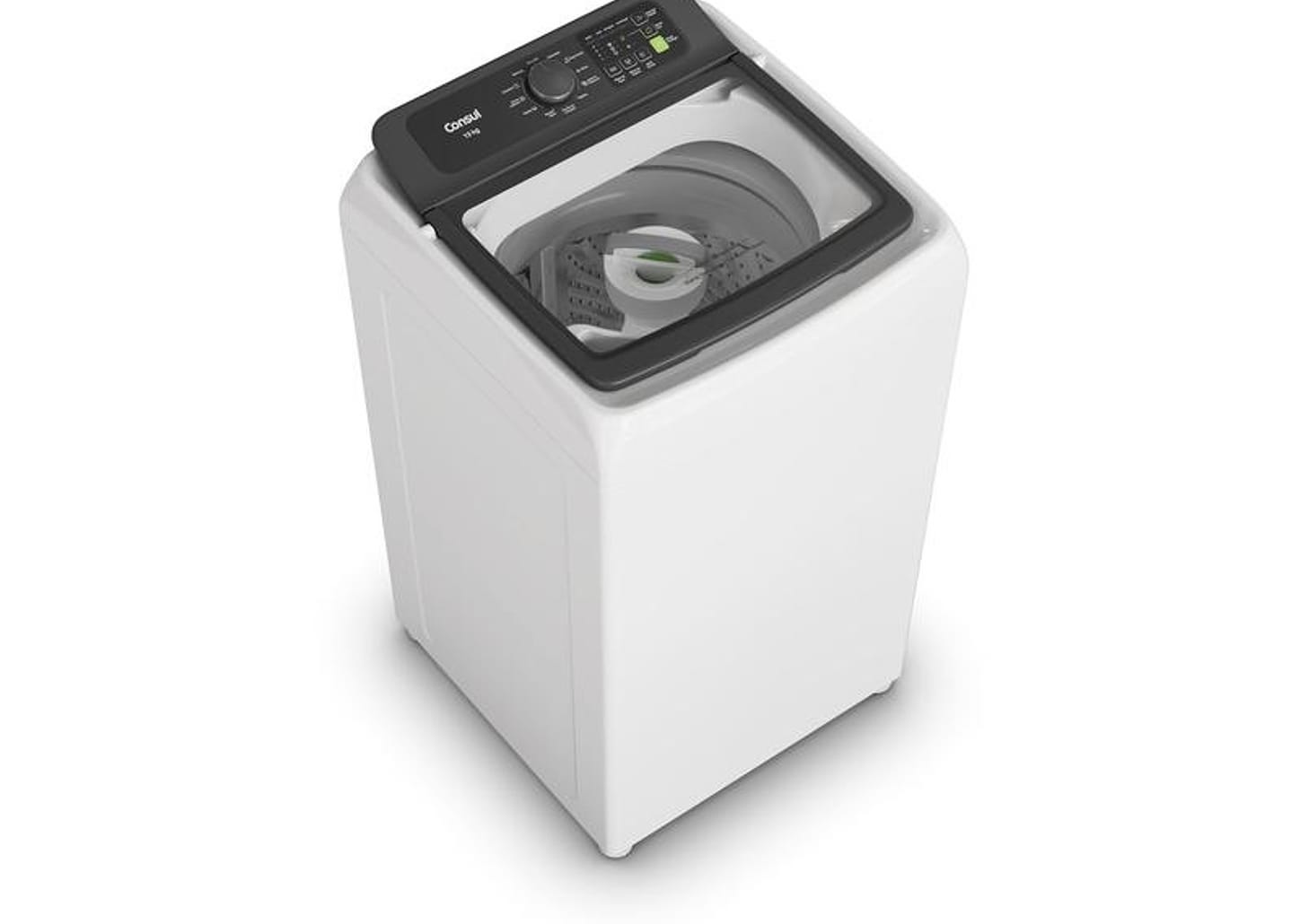 Lavadora de Roupas Consul 13kg Cesto Inox 12 Programas de Lavagem Branca CWN13AB