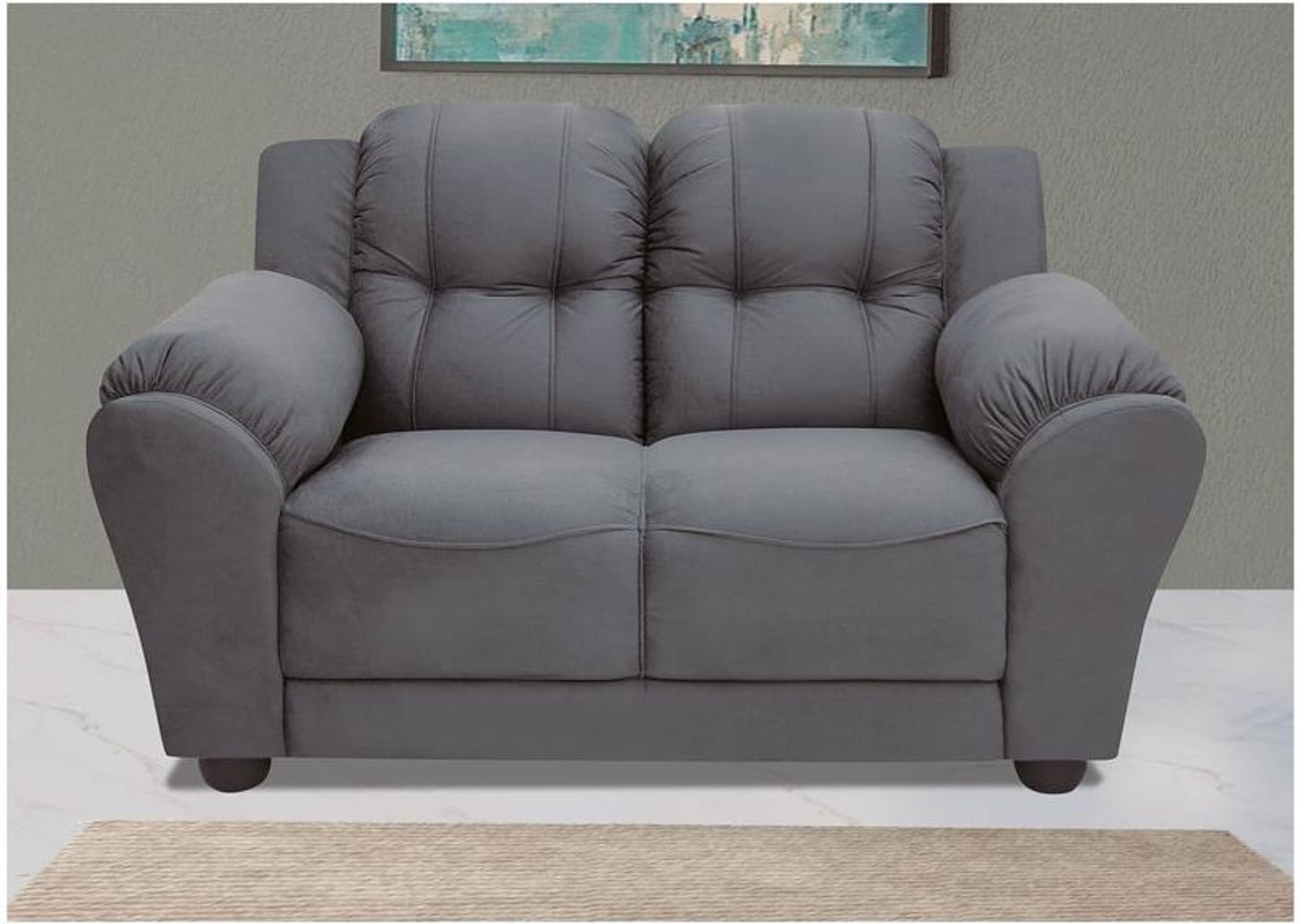 Sofá 2 Lugares Suede Adágio Linoforte