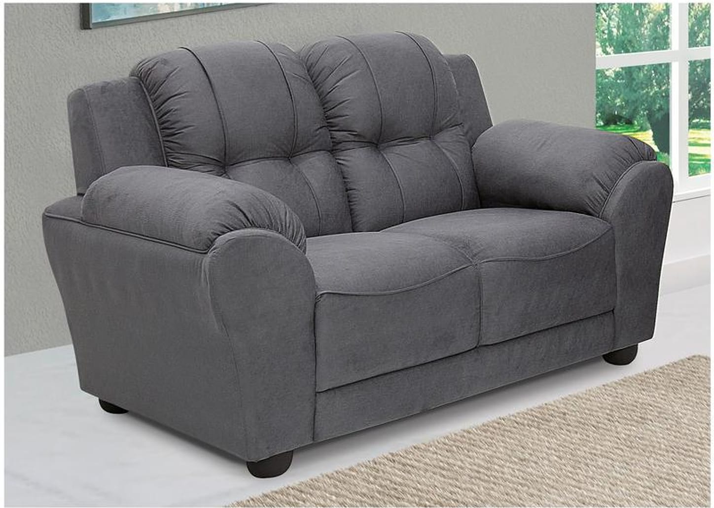 Sofá 2 Lugares Suede Adágio Linoforte