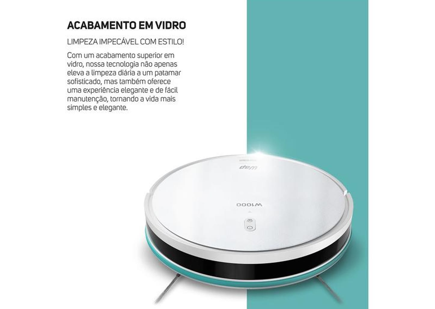Robô Aspirador Inteligente Wap Robot W1000 36W Wi-Fi compatível com Alexa