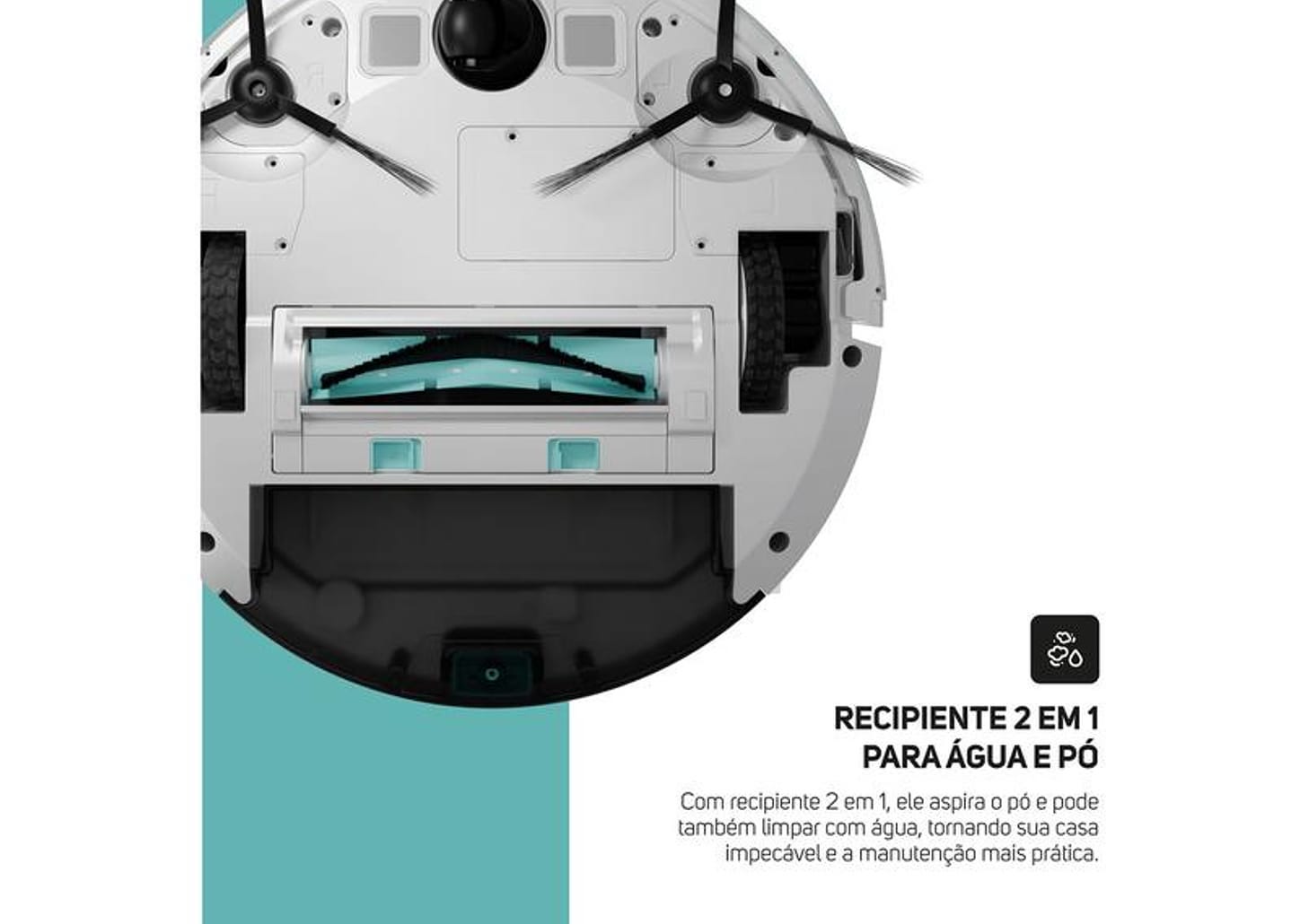 Robô Aspirador Inteligente Wap Robot W1000 36W Wi-Fi compatível com Alexa