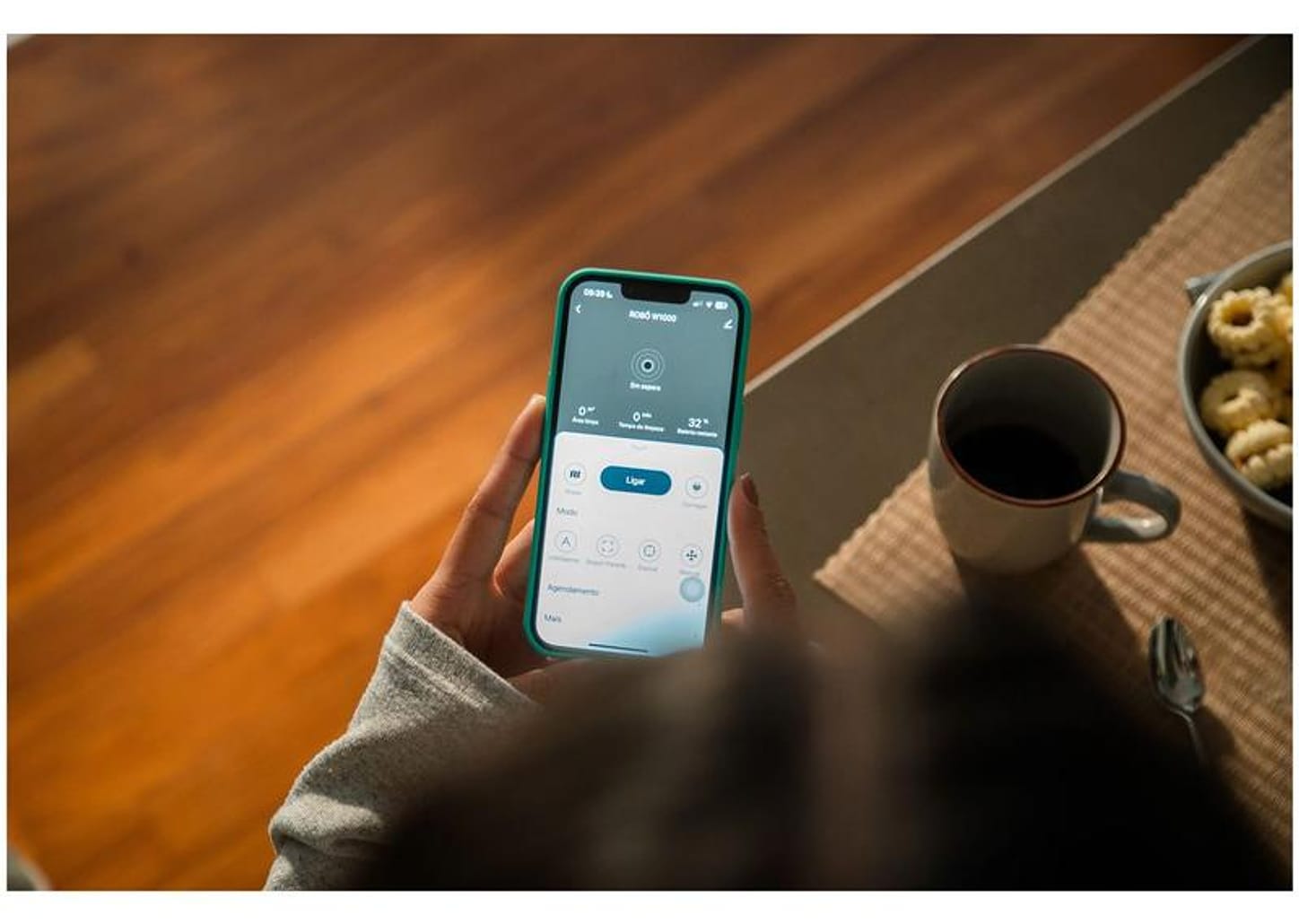 Robô Aspirador Inteligente Wap Robot W1000 36W Wi-Fi compatível com Alexa