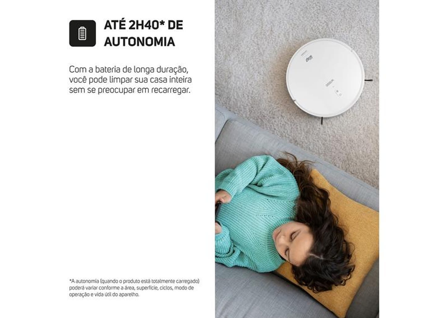 Robô Aspirador Inteligente Wap Robot W1000 36W Wi-Fi compatível com Alexa