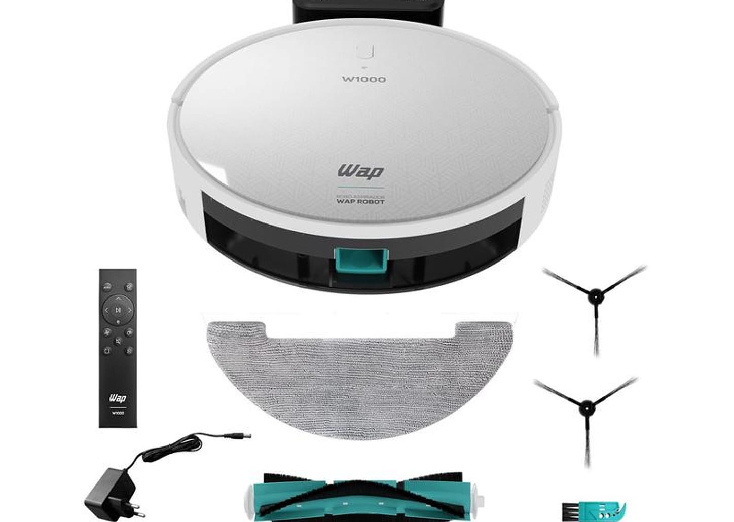 Robô Aspirador Inteligente Wap Robot W1000 36W Wi-Fi compatível com Alexa