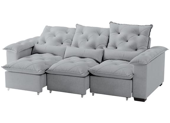 Sofá 5 Lugares Retrátil Prime Império Sol Colchões e Estofados