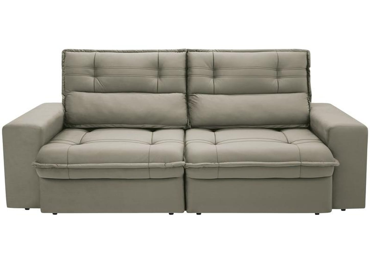 Sofá 3 Lugares Retrátil Reclinável Suede Palatino Linoforte