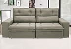 Sofá 3 Lugares Retrátil Reclinável Suede Palatino Linoforte