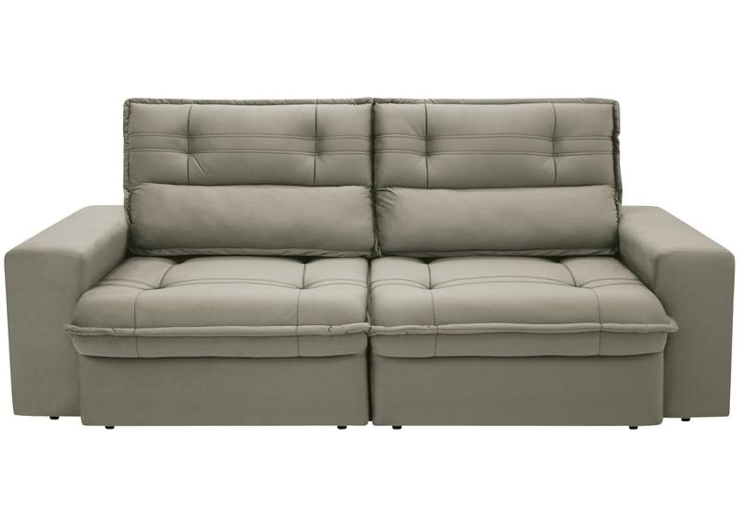 Sofá 4 Lugares Retrátil Reclinável Suede Palatino Linoforte