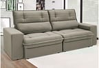 Sofá 4 Lugares Retrátil Reclinável Suede Palatino Linoforte
