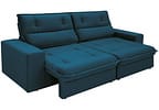 Sofá 4 Lugares Retrátil Reclinável Suede Palatino Linoforte