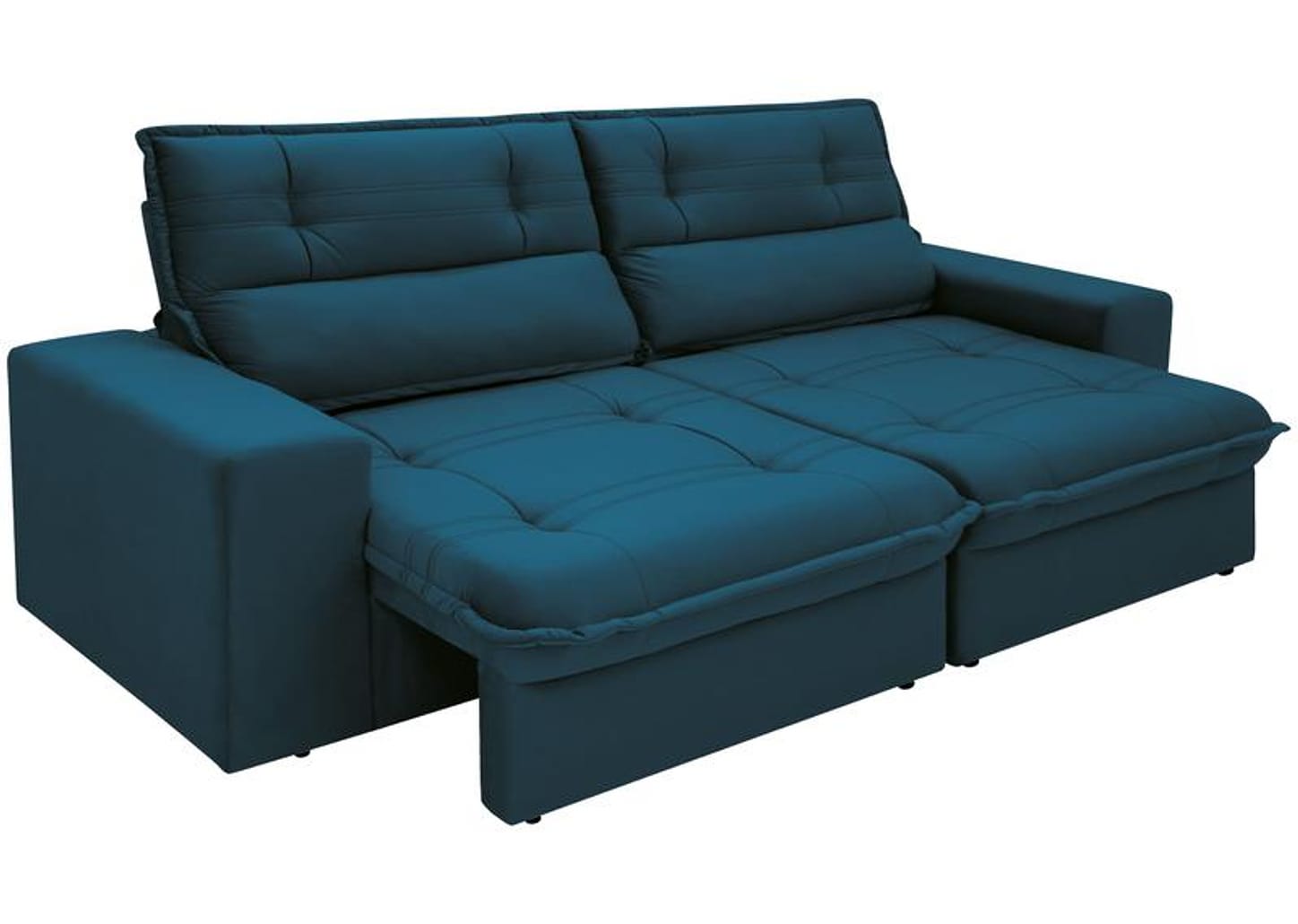 Sofá 4 Lugares Retrátil Reclinável Suede Palatino Linoforte