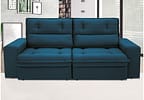 Sofá 4 Lugares Retrátil Reclinável Suede Palatino Linoforte