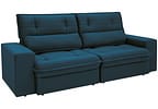 Sofá 4 Lugares Retrátil Reclinável Suede Palatino Linoforte