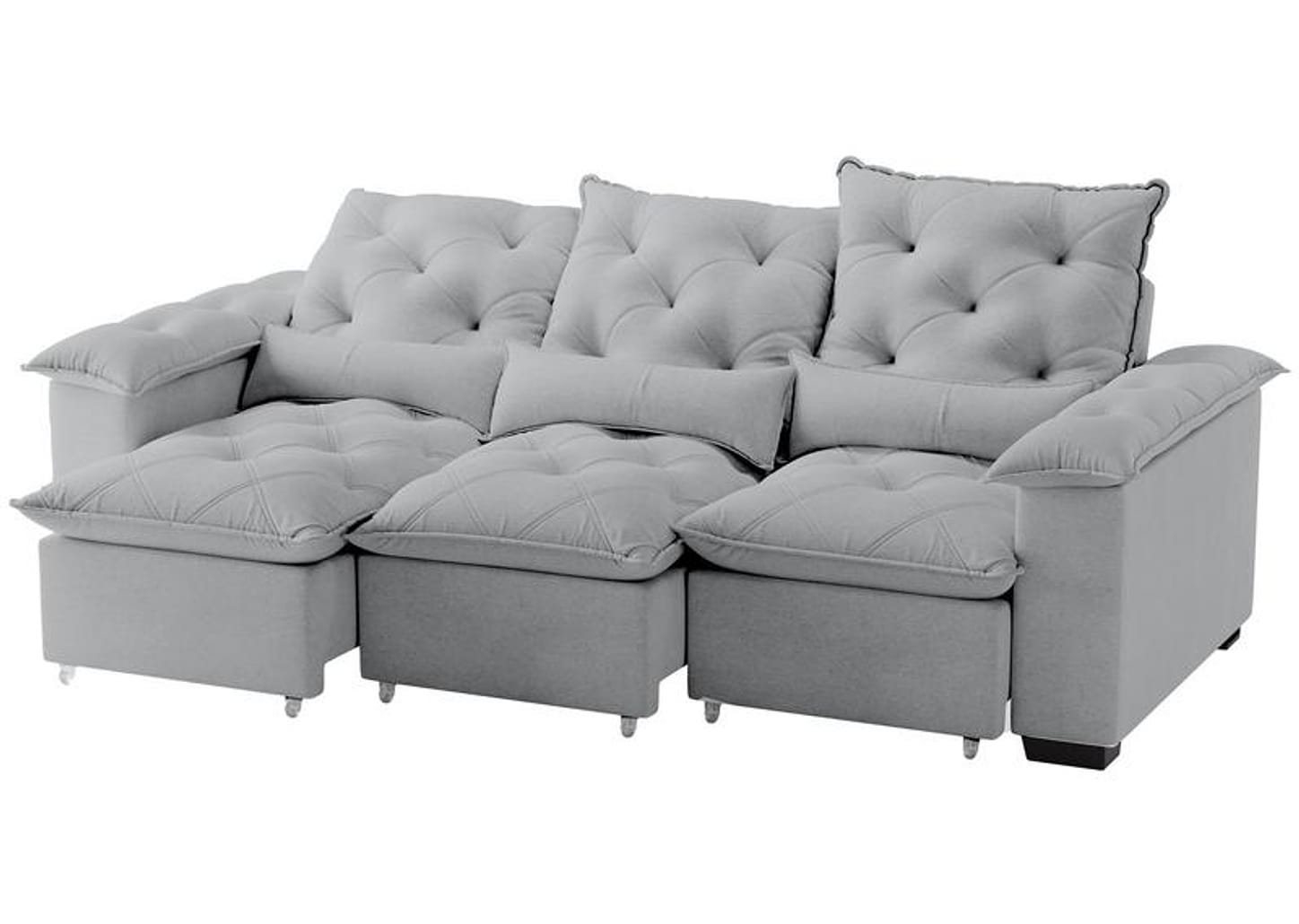 Sofá 4 Lugares Retrátil Prime Império Sol Colchões e Estofados