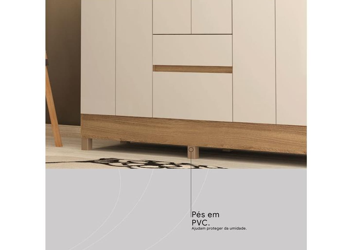 Guarda-roupa Casal 2 Gavetas 6 Portas Demóbile Flash II