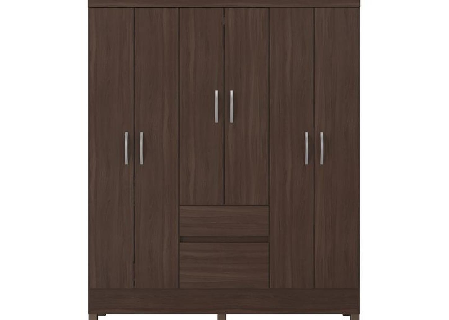 Guarda-roupa Casal 2 Gavetas 6 Portas Demóbile Flash II