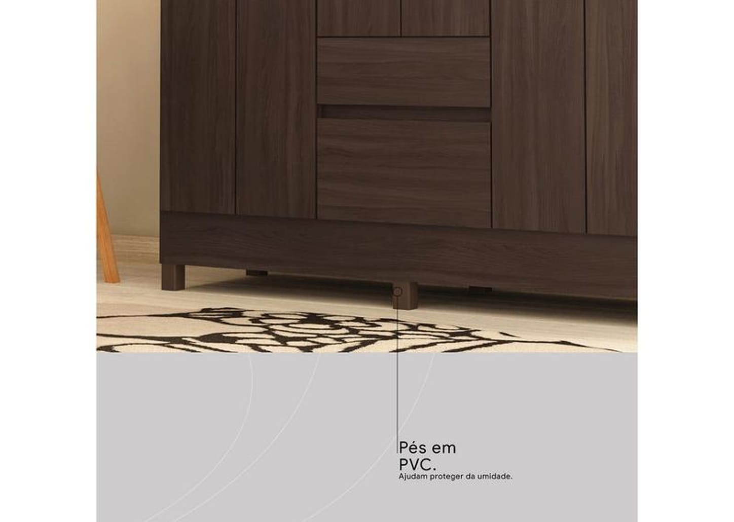 Guarda-roupa Casal 2 Gavetas 6 Portas Demóbile Flash II