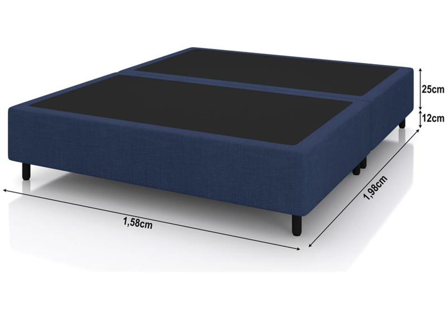 Base Cama Box Queen Plumatex 37x158X198cm Prime Maxx