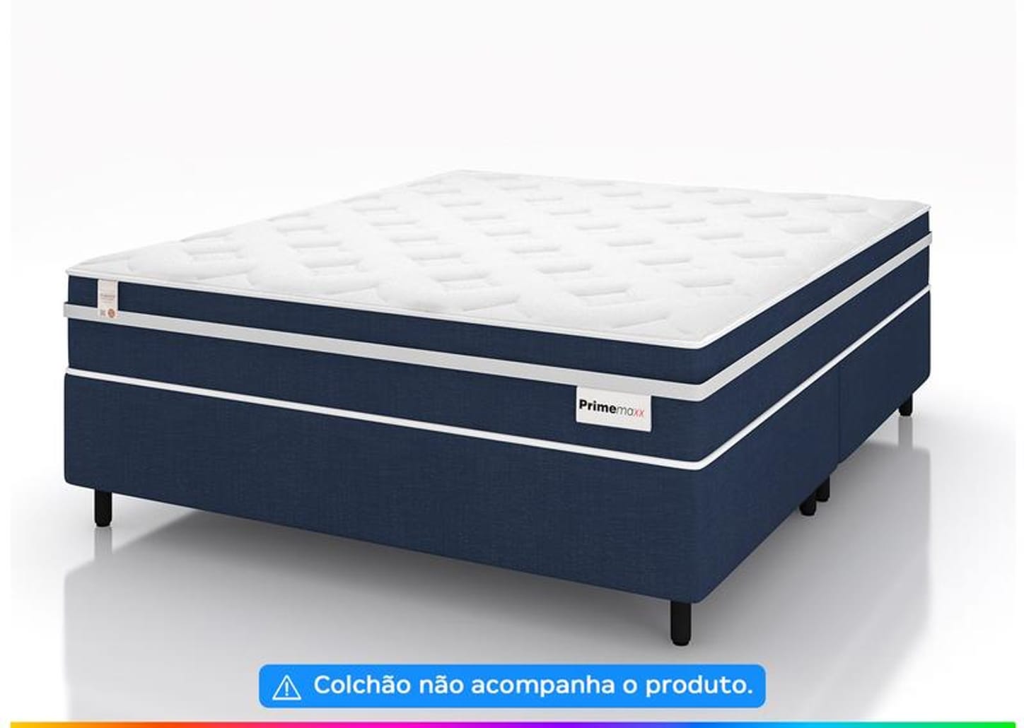 Base Cama Box Queen Plumatex 37x158X198cm Prime Maxx