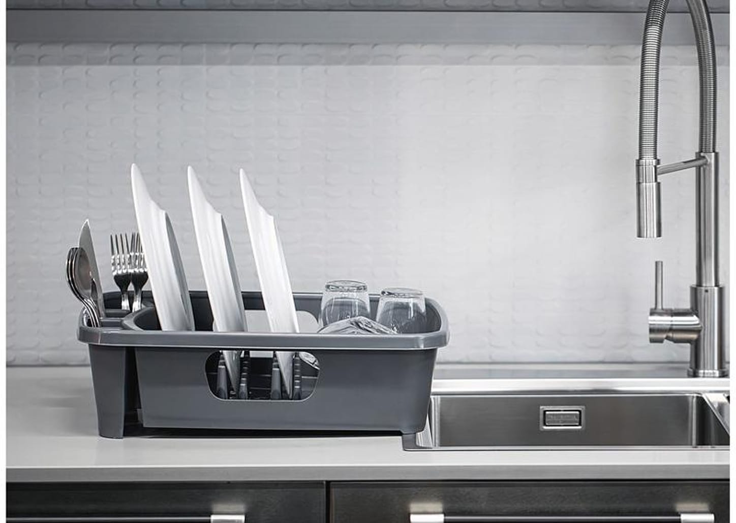 Escorredor de Louça Tramontina Plurale Grafite 9 Pratos